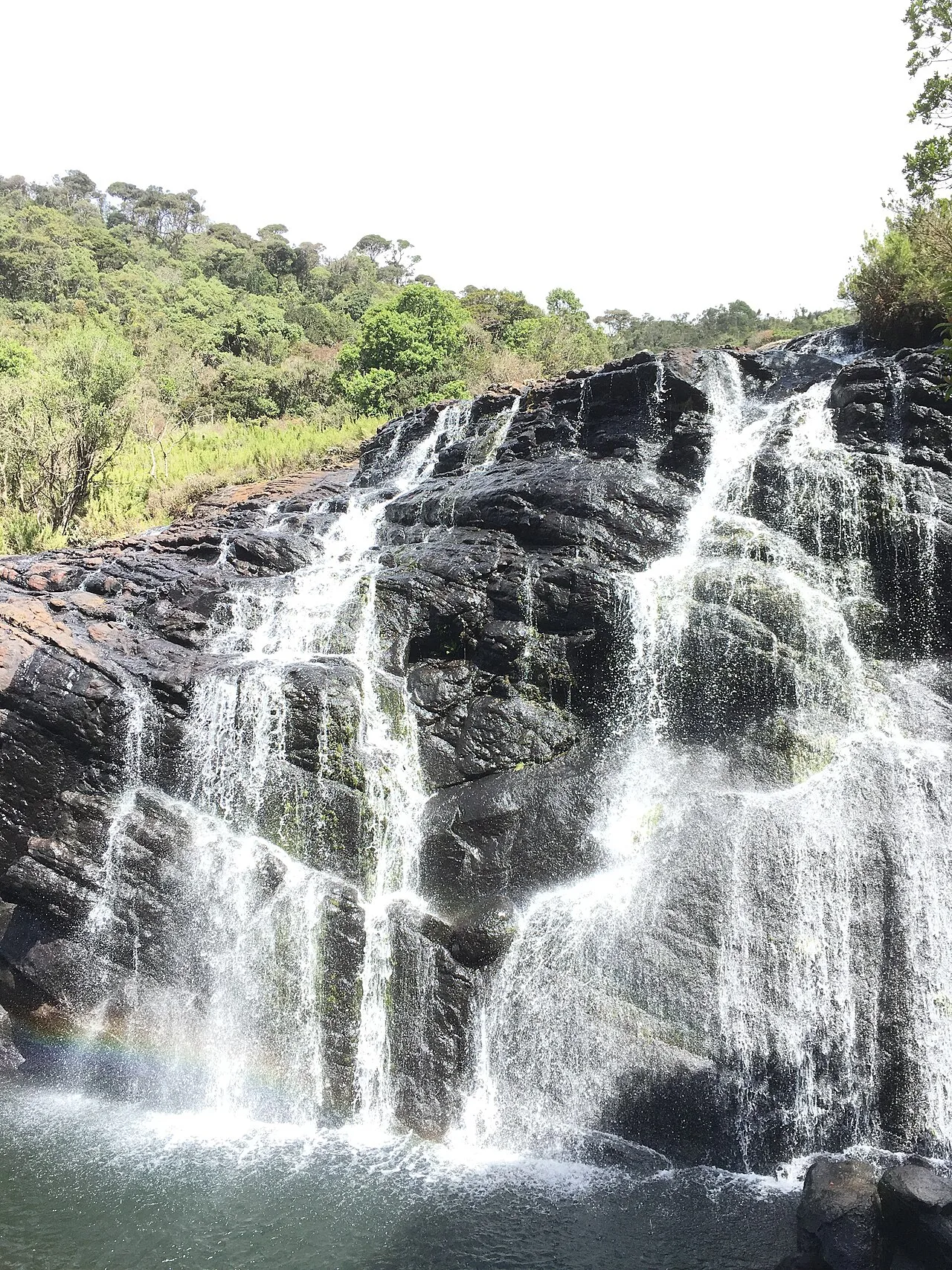 Horton Plains - A waterfall at Horton Plains National Park