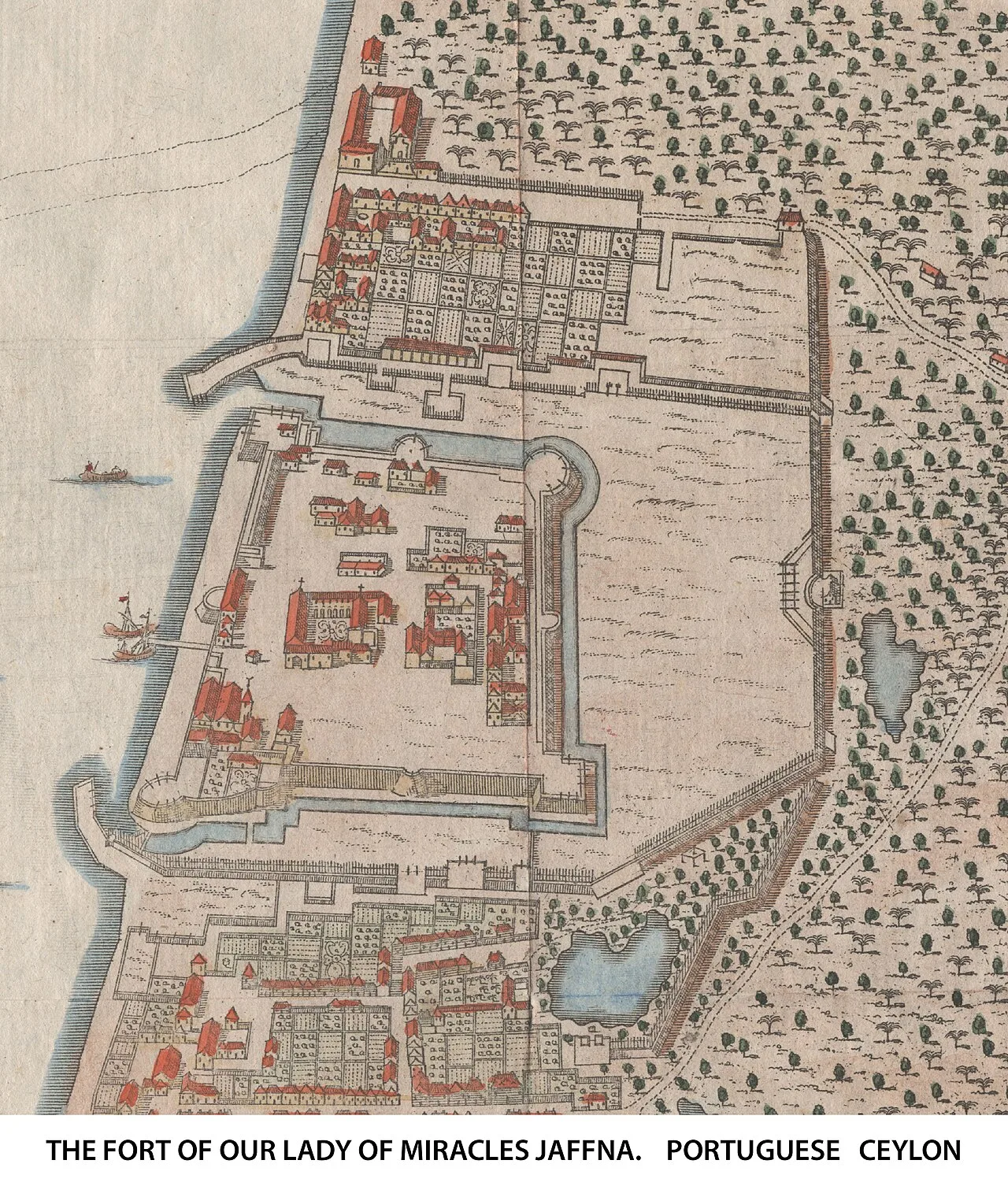 Jaffna - During Portuguese rule in Ceylon, Captain Major Phillippe de Oliverira was the first Governor ( 1617- 1627) in the north. He was instrumental in build