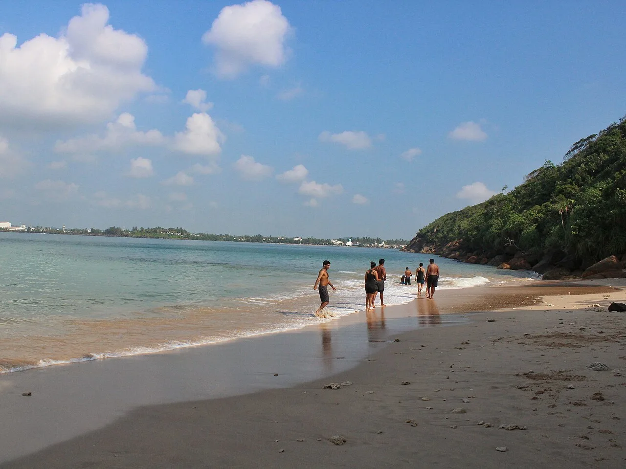 Unawatuna - Jungle Beach in Unawatuna Sri Lanka is a popular tourist destination.